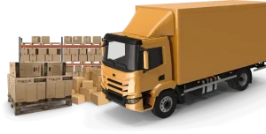 Moving Van with boxes